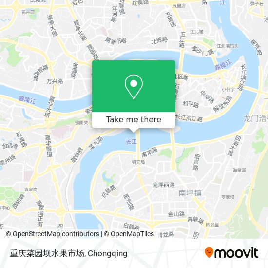 重庆菜园坝水果市场 map