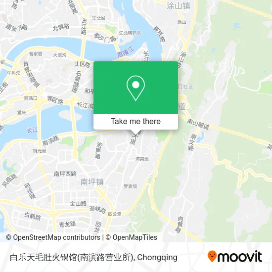 白乐天毛肚火锅馆(南滨路营业所) map