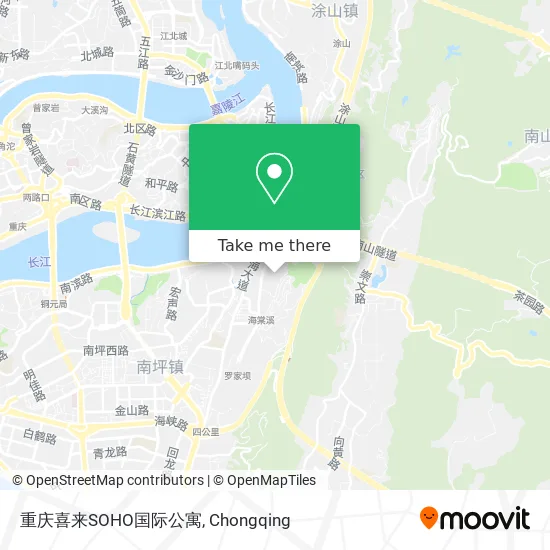 重庆喜来SOHO国际公寓 map