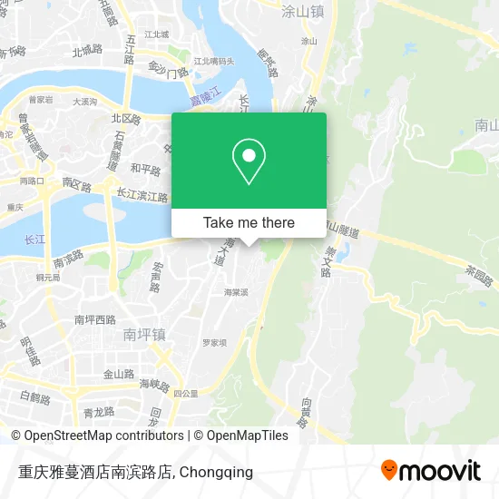 重庆雅蔓酒店南滨路店 map