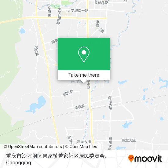重庆市沙坪坝区曾家镇曾家社区居民委员会 map