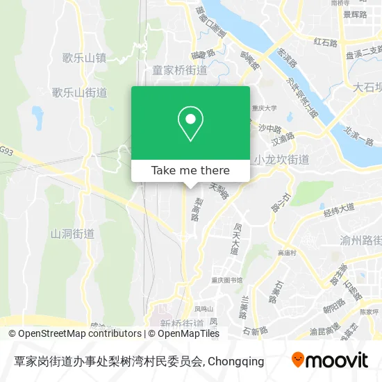 覃家岗街道办事处梨树湾村民委员会 map
