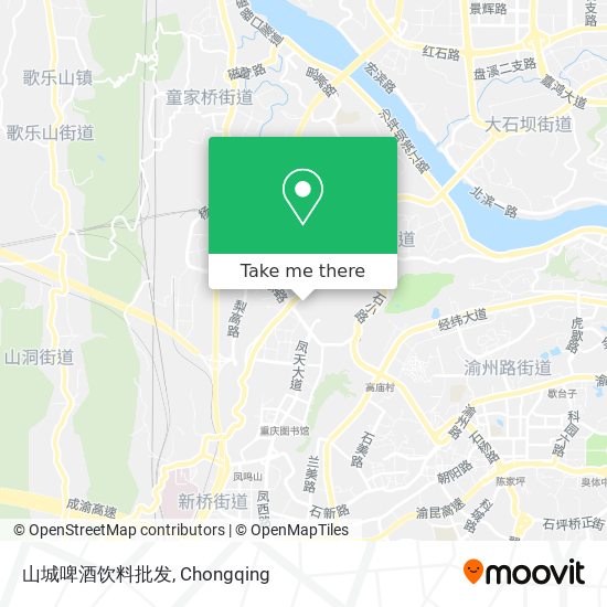 山城啤酒饮料批发 map