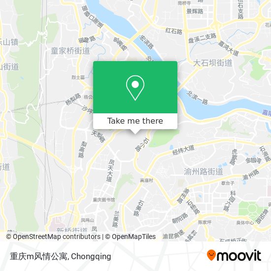 重庆m风情公寓 map