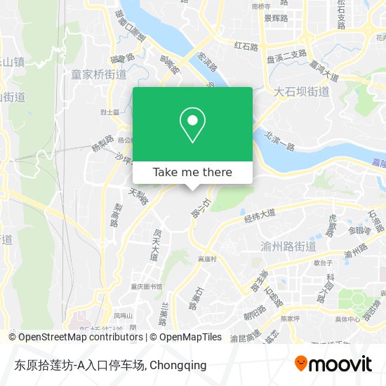 东原拾莲坊-A入口停车场 map