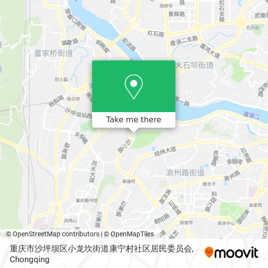 重庆市沙坪坝区小龙坎街道康宁村社区居民委员会 map