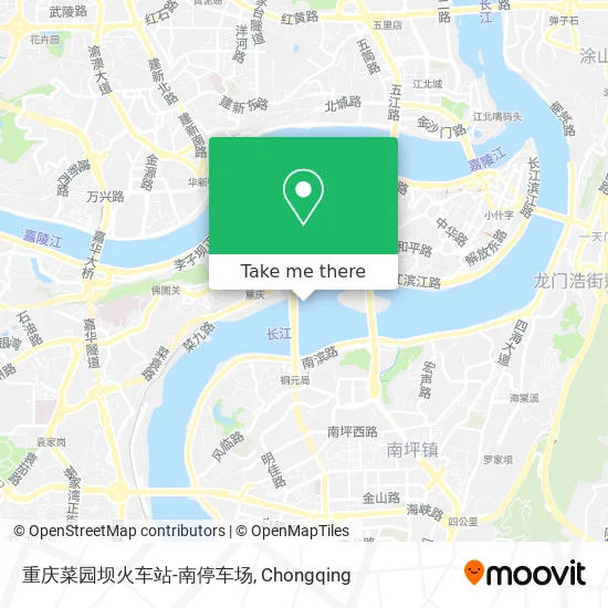 重庆菜园坝火车站-南停车场 map