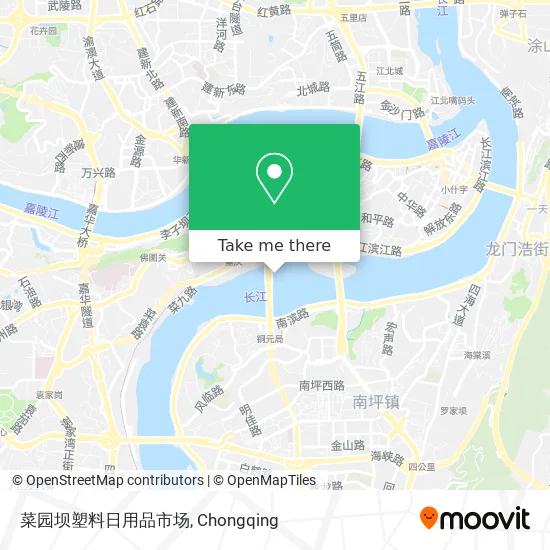 菜园坝塑料日用品市场 map