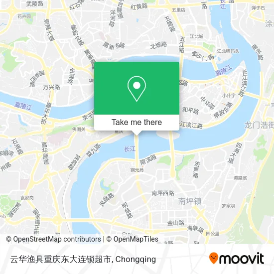 云华渔具重庆东大连锁超市 map