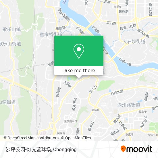 沙坪公园-灯光蓝球场 map