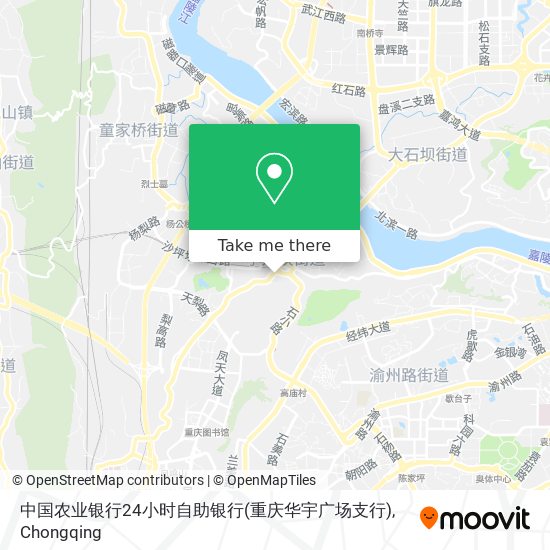 中国农业银行24小时自助银行(重庆华宇广场支行) map