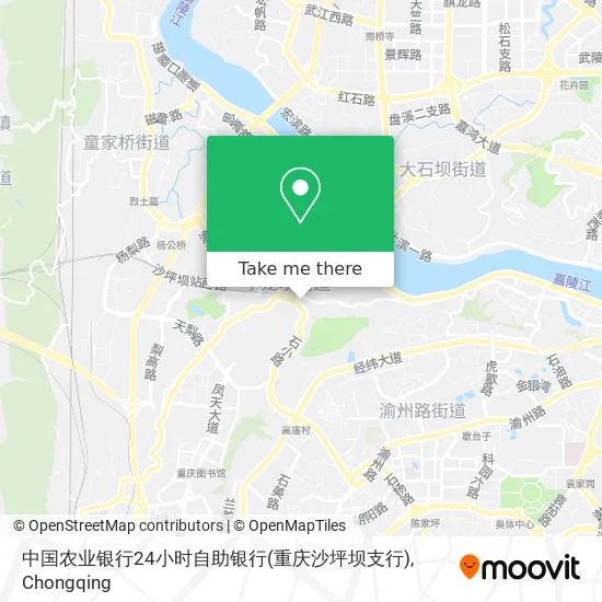中国农业银行24小时自助银行(重庆沙坪坝支行) map