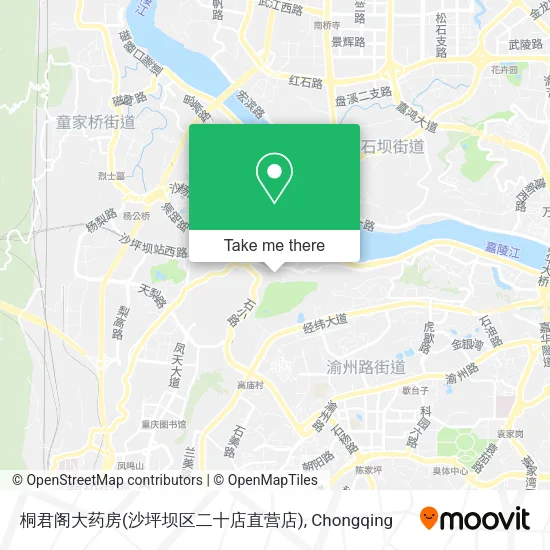 桐君阁大药房(沙坪坝区二十店直营店) map