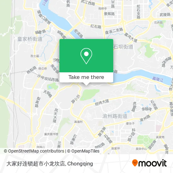 大家好连锁超市小龙坎店 map