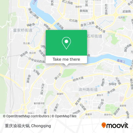 重庆渝福火锅 map
