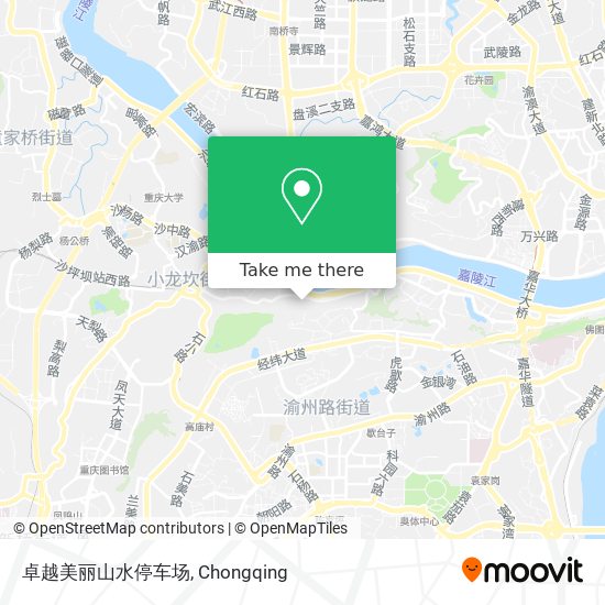 卓越美丽山水停车场 map