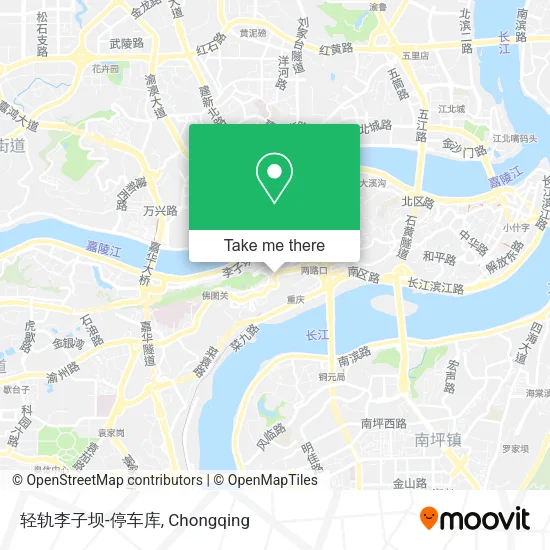轻轨李子坝-停车库 map