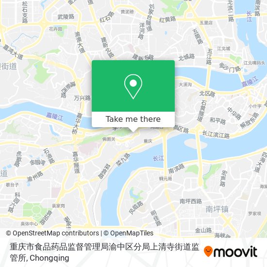 重庆市食品药品监督管理局渝中区分局上清寺街道监管所 map