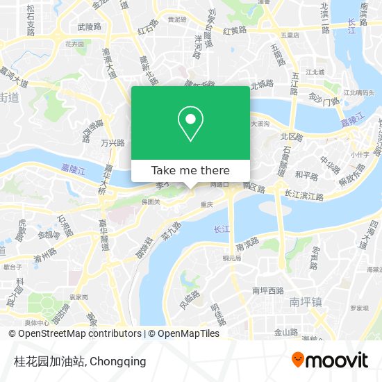 桂花园加油站 map