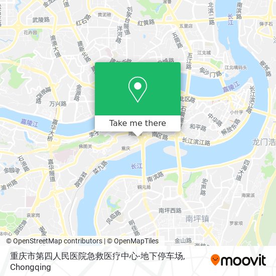 重庆市第四人民医院急救医疗中心-地下停车场 map