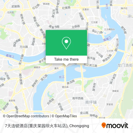 7天连锁酒店(重庆菜园坝火车站店) map