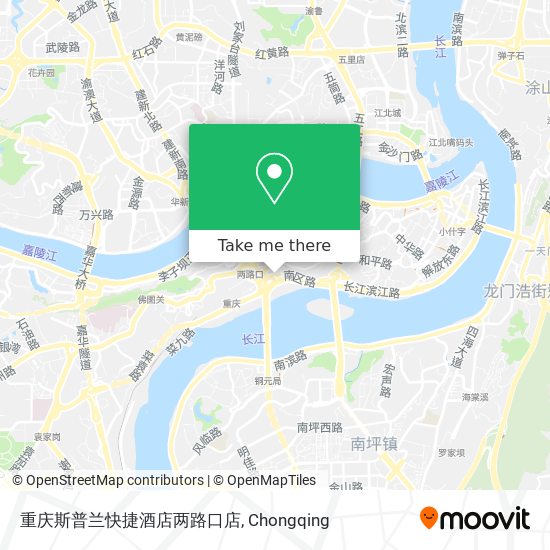 重庆斯普兰快捷酒店两路口店 map