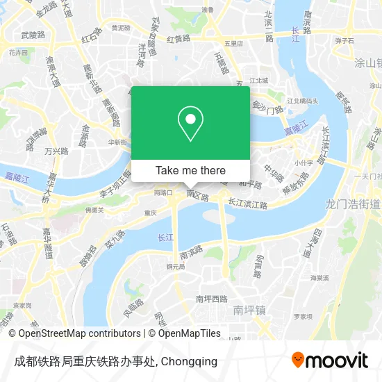成都铁路局重庆铁路办事处 map