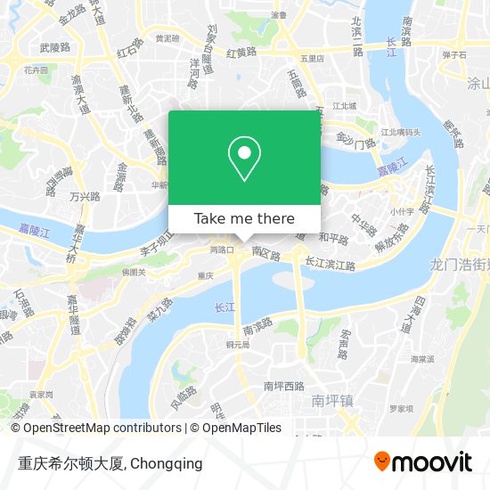 重庆希尔顿大厦 map