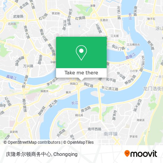 庆隆希尔顿商务中心 map