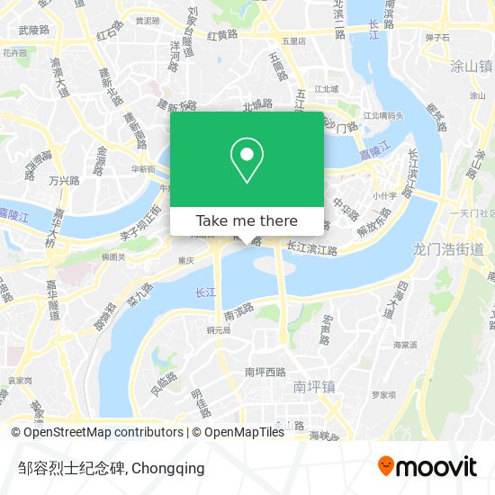 邹容烈士纪念碑 map
