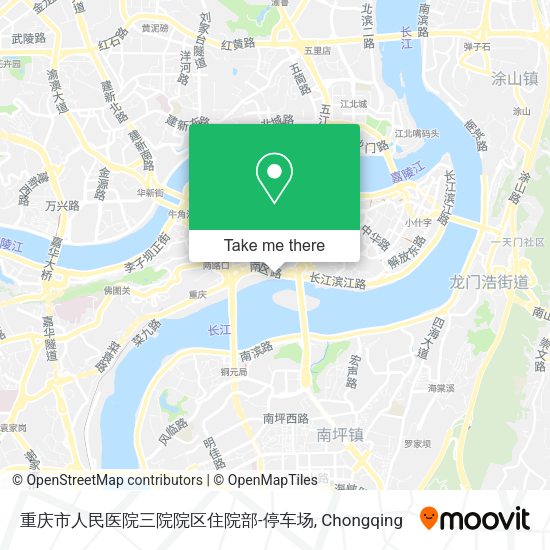 重庆市人民医院三院院区住院部-停车场 map