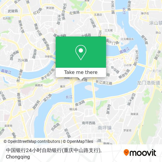 中国银行24小时自助银行(重庆中山路支行) map