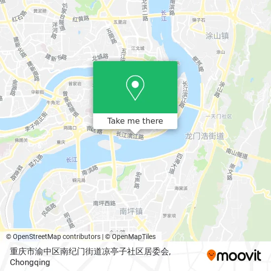 重庆市渝中区南纪门街道凉亭子社区居委会 map