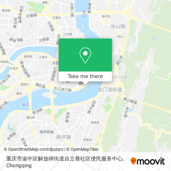 重庆市渝中区解放碑街道自立巷社区便民服务中心 map