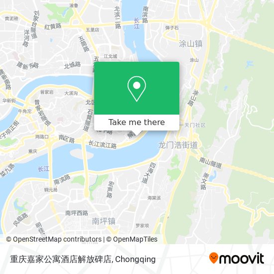 重庆嘉家公寓酒店解放碑店 map