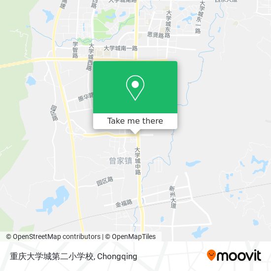 重庆大学城第二小学校 map
