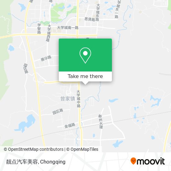 靓点汽车美容 map