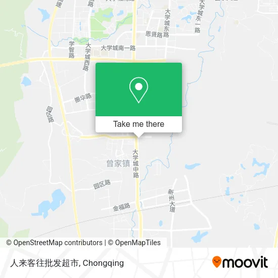 人来客往批发超市 map