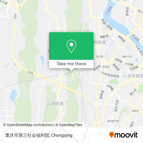 重庆市第三社会福利院 map