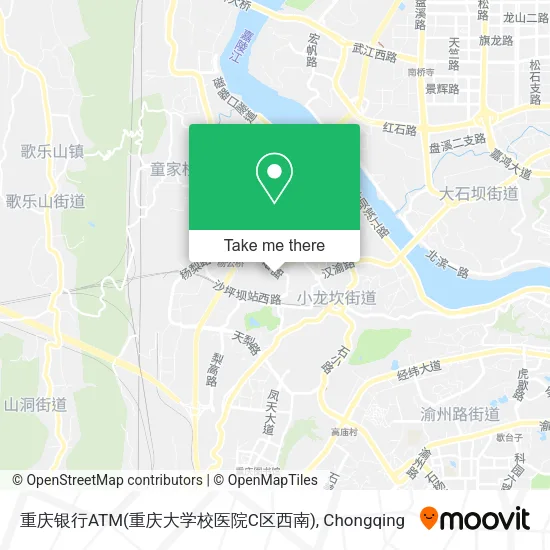 重庆银行ATM(重庆大学校医院C区西南) map