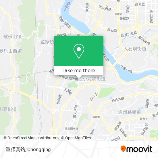 重师宾馆 map