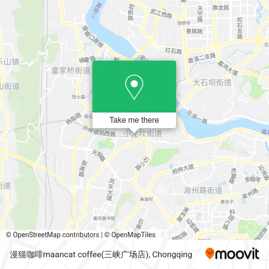 漫猫咖啡maancat coffee(三峡广场店) map