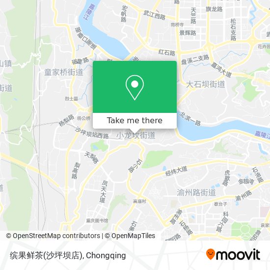 缤果鲜茶(沙坪坝店) map