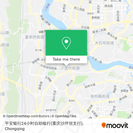 平安银行24小时自助银行(重庆沙坪坝支行) map
