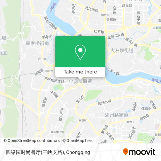 圆缘园时尚餐厅(三峡支路) map