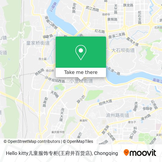 Hello kitty儿童服饰专柜(王府井百货店) map