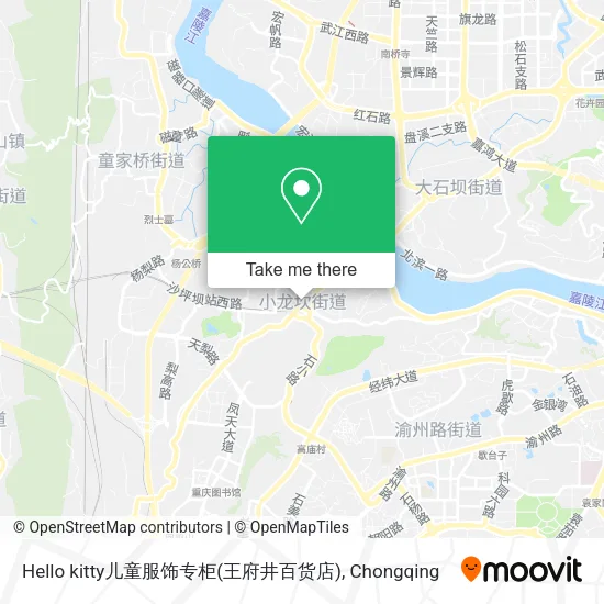 Hello kitty儿童服饰专柜(王府井百货店) map