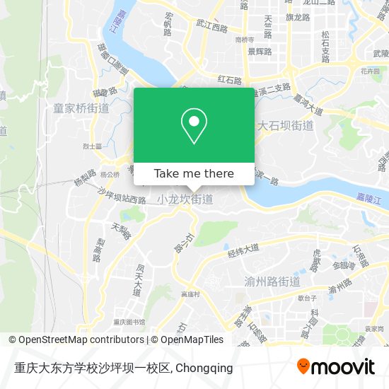 重庆大东方学校沙坪坝一校区 map