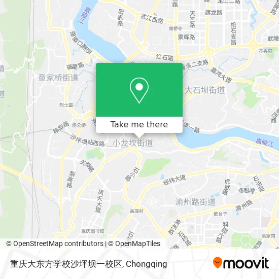 重庆大东方学校沙坪坝一校区 map