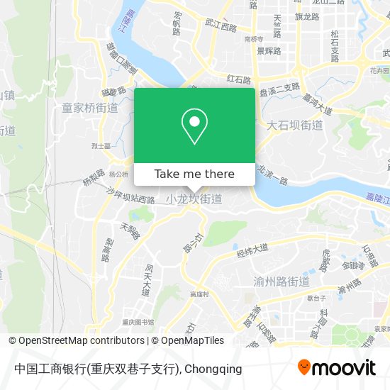 中国工商银行(重庆双巷子支行) map